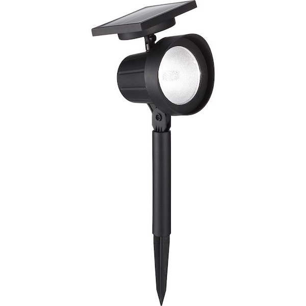 Living Accents Living Accents Black Solar Powered 0.5 W LED Spotlight 1 pk GLE728197 - main